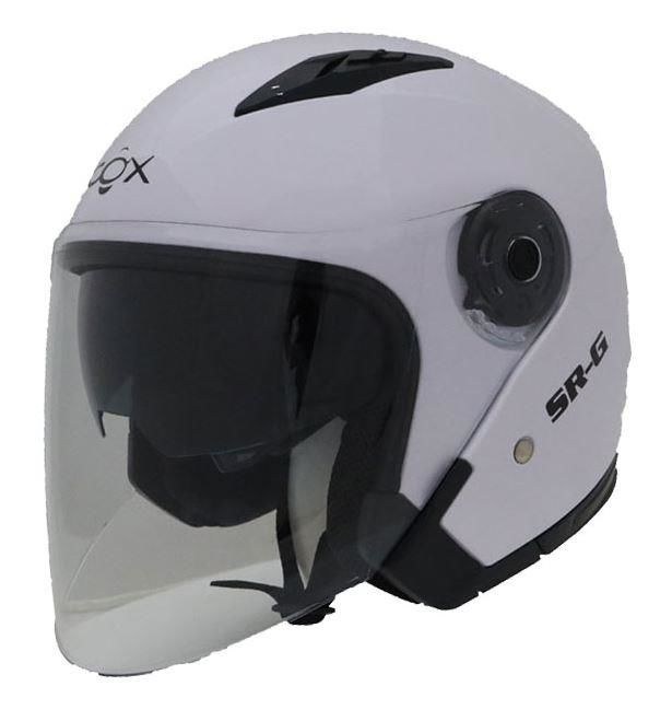 COX SR-G YARIM KASK BEYAZ GÜNEŞ VİZÖRLÜ