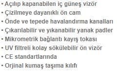 COX SR-G YARIM KASK BEYAZ GÜNEŞ VİZÖRLÜ