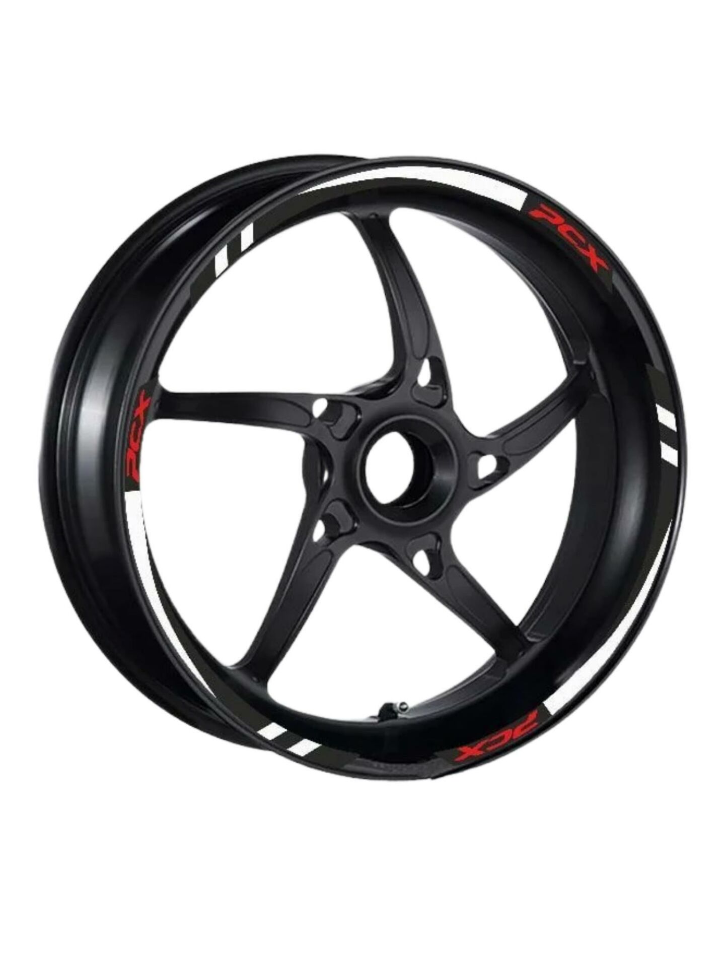 BEYAZ I REFLEKTÖR BASKI HONDA PCX UYUMLU 1 SET JANT ŞERİDİ