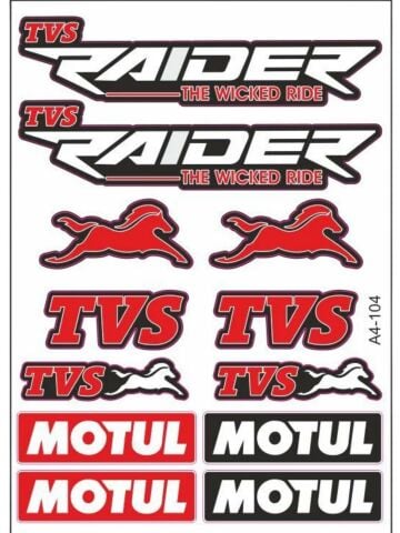 RAIDER 125 STİCKER SETİ KIRMIZI