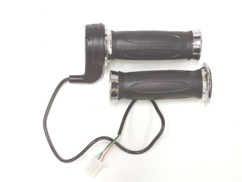 E-BİKE DÜZ GAZ KOLU SİYAH 3 KABLOLU