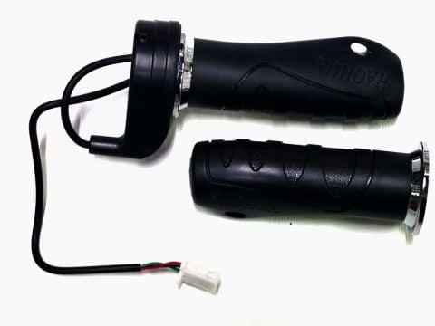 E-BİKE GAZ KOLU DÜZ SİYAH KANUNİ ORJİNAL