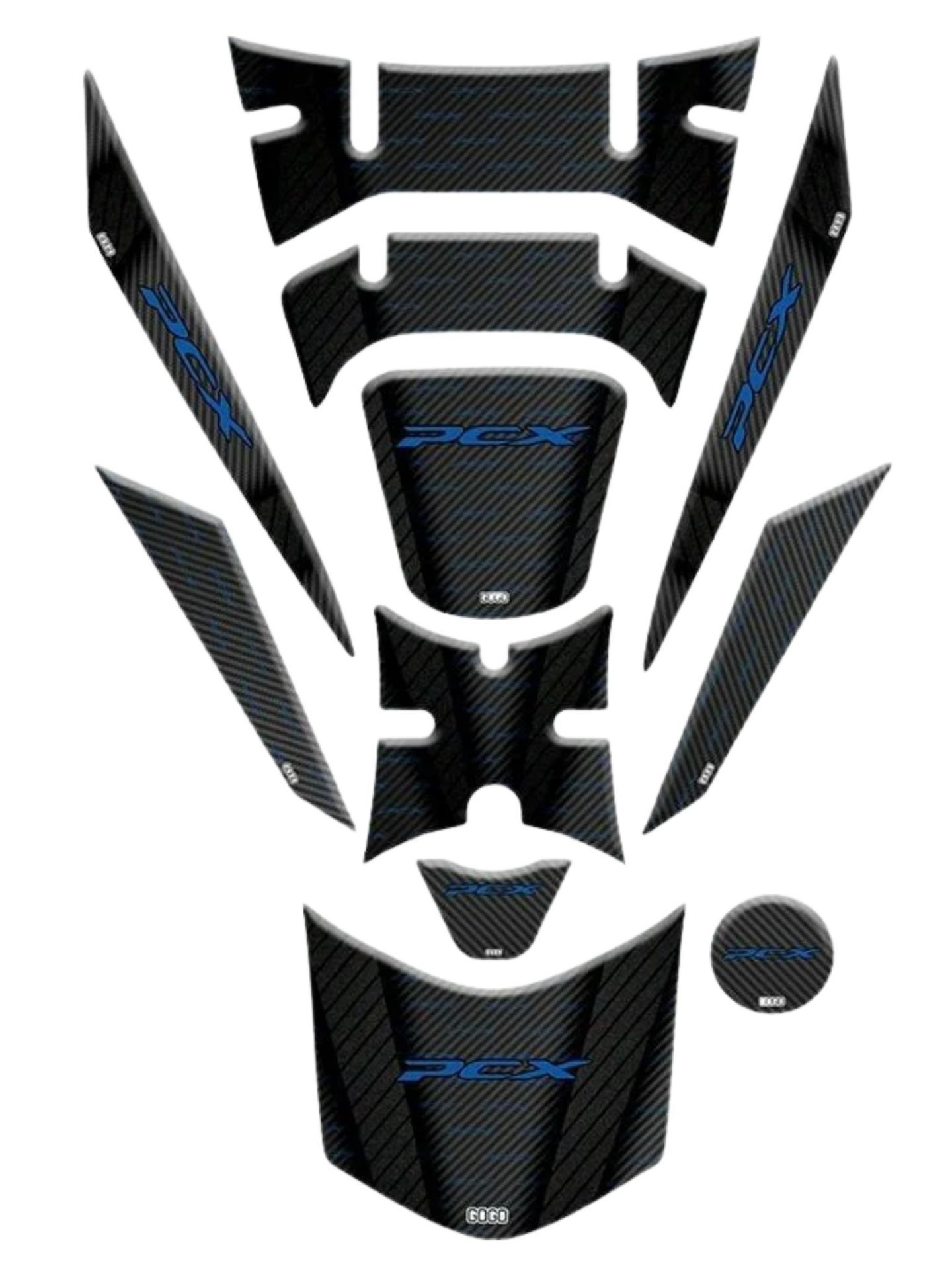 HONDA PCX125 2018-2020 UYUMLU TANK PAD SET 008