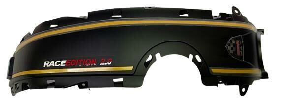 TVS RTR200 BENZİN DEPOSU ORTA KARENAJ (GRİ-SİYAH) ORJİNAL