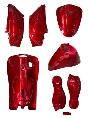 YUKİ DÜNYA KIRMIZI KAPORTA SETİ KOMPLE 9 PARÇA