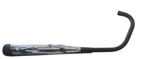 AGK-CG125-150-200 SİYAH EGZOZ KORUMA KAPAĞI ÜZERİNDE