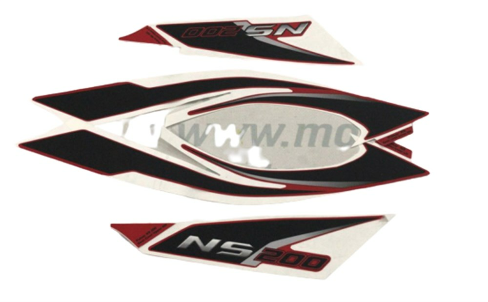 BAJAJ NS200-NS150 SELE ALTI PANEL ETİKETİ KIRMIZI ORJİNAL