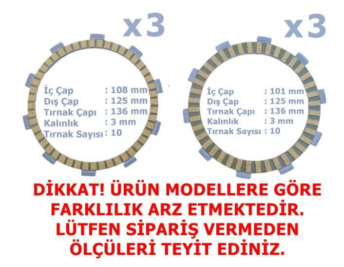 CF MOTO SR250-NK250 DEBRİYAJ BALATASI 3+3