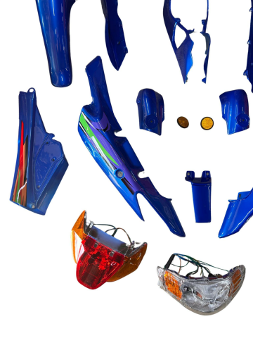 MONDİAL FT110 KOMPLE KAPORTA SETİ MAVİ 19 PARÇA İTHAL