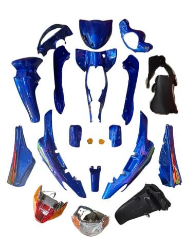 MONDİAL FT110 KOMPLE KAPORTA SETİ MAVİ 19 PARÇA İTHAL