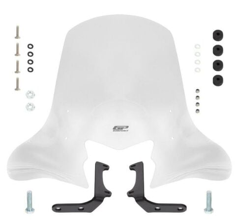 GP KOMPOZİT TVS JUPİTER 125-110 UYUMLU ÖN CAM ŞEFFAF 58cm