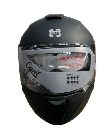 CYRIL KASK FU403SV GECKO MAT SİYAH M