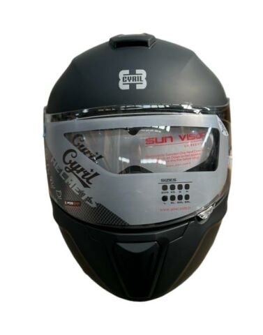 CYRIL KASK FU403SV GECKO MAT SİYAH L
