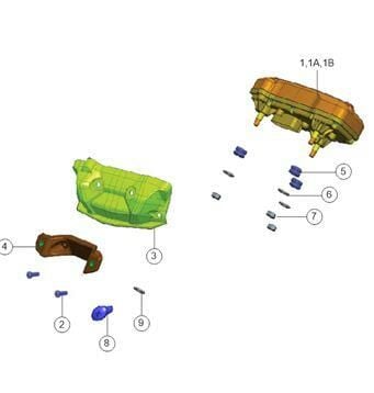 TVS RTR200 GÖSTERGE PANELİ ÜST KAPAK ORJİNAL