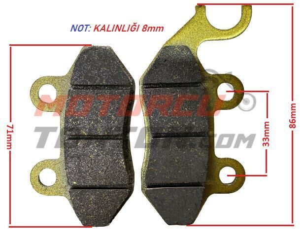 SYM FIDDLE-SYMPHONY ÖN FREN BALATA TAKIM A-PLUS