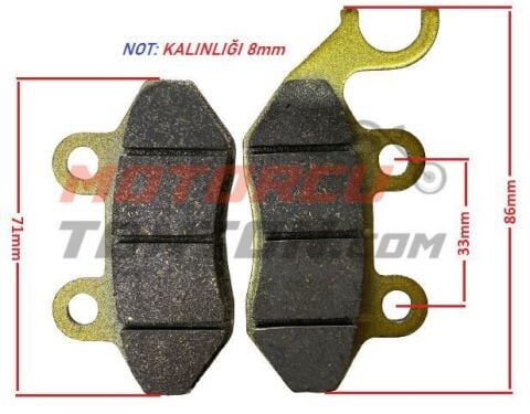 SYM FIDDLE-SYMPHONY ÖN FREN BALATA TAKIM A-PLUS