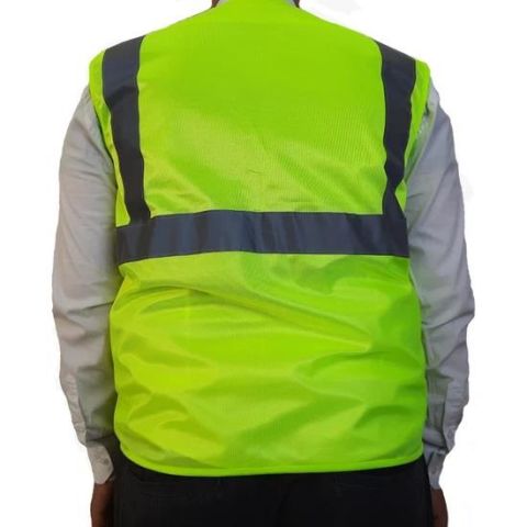 MOTOSİKLET SÜRÜCÜ REFLEKTÖR YELEK FERMUARLI CEPLİ