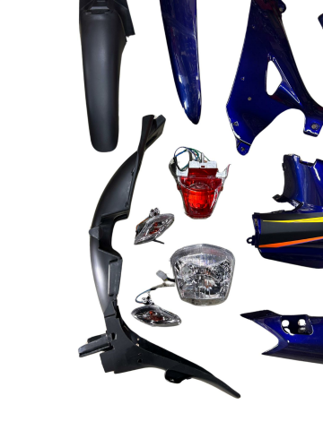 MOTORAN TORRO KAPORTA SETİ MAVİ FAR VE STOPLU 18 PARÇA