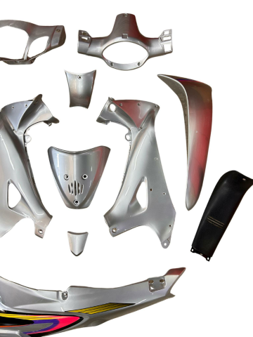 MOTORAN TORRO KAPORTA SETİ GRİ FAR VE STOPLU 18 PARÇA