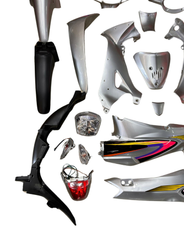 MOTORAN TORRO KAPORTA SETİ GRİ FAR VE STOPLU 18 PARÇA