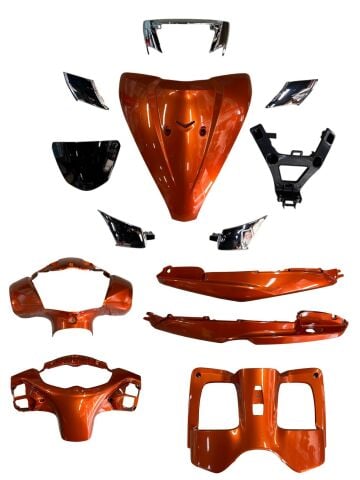 TVS JUPİTER125 ÖN KAPORTA SETİ TURUNCU (13 PARÇA)