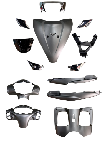 TVS JUPİTER125 ÖN KAPORTA SETİ GRİ (13 PARÇA)