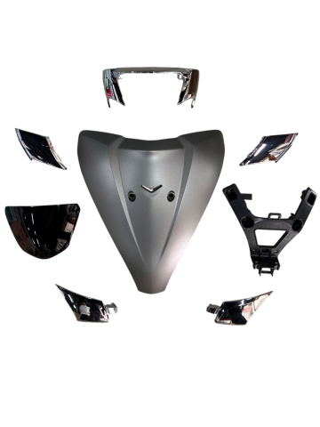 TVS JUPİTER125 ÖN KAPORTA SETİ GRİ (13 PARÇA)