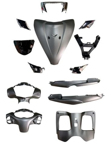 TVS JUPİTER 125 ÖN KAPORTA SETİ GRİ (13 PARÇA)