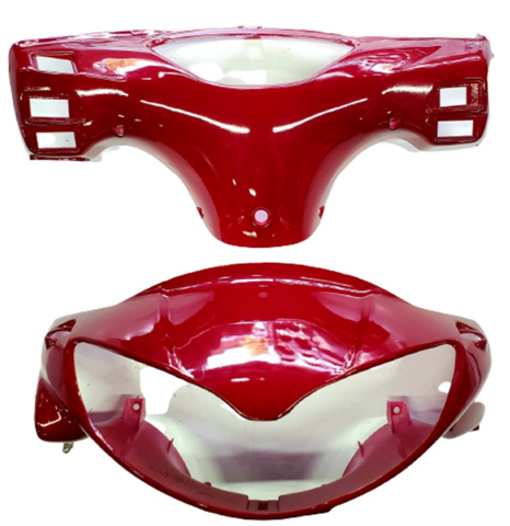 MONDİAL FT110 FAR VE KM ÇERÇEVESİ KIRMIZI TAKIM