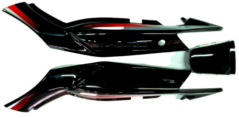 HONDA CBF150 SAĞ SOL SELE ALTI TAKIM SİYAH Y/M 3 PARÇA OEM