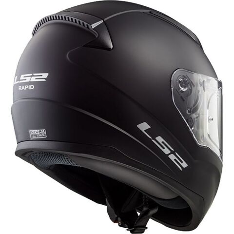 LS2 KASK FF353 RAPID MAT SİYAH TAM KAPALI