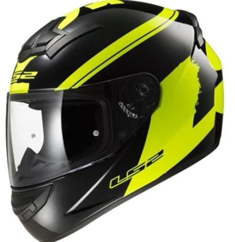 LS2 KASK FF352 SİYAH-SARI FLUO TAM KAPALI