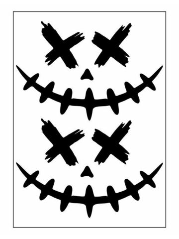 A4 STİCKER 113 TEK PAKET ÇOKLU STİCKER JOKER SİYAH