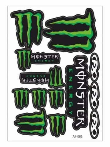 MONSTER STİCKER SETİ YEŞİL