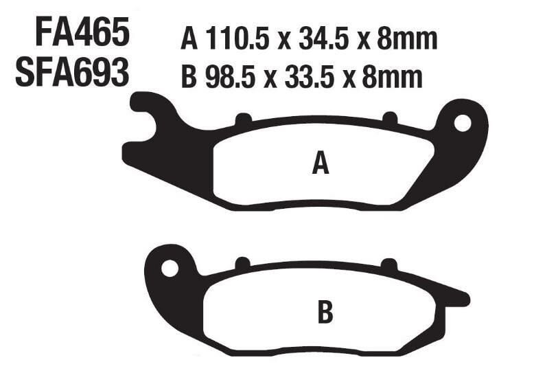 HONDA PCX125 2021 ÖN FREN BALATASI SFA693 FA465