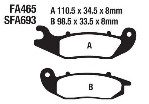 HONDA PCX125 2021 ÖN FREN BALATASI SFA693 FA465