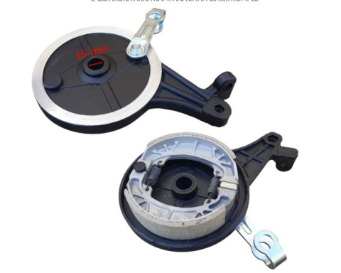 DUA-BİKE ARKA FREN KAMPANASI BALATA DAHİL KOMPLE