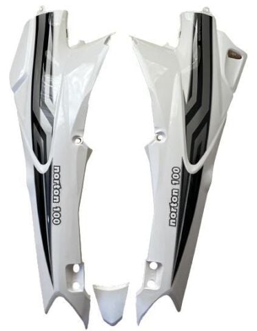 MOTORAN TORRO (NORTON 100) SAĞ SOL SELE ALTI STOP ÜSTÜ TAKIM BEYAZ