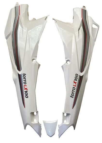 MOTORAN TORRO (TORRO LX) SAĞ SOL SELE ALTI STOP ÜSTÜ TAKIM BEYAZ