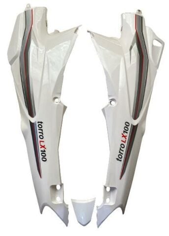 MOTORAN TORRO (TORRO LX) SAĞ SOL SELE ALTI STOP ÜSTÜ TAKIM BEYAZ