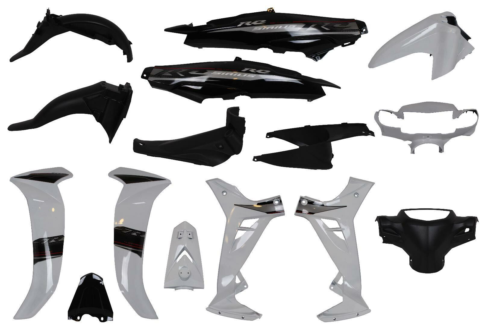 YAMAHA CRYPTON C8 KAPORTA SETİ 2010-2014 (BEYAZ-SİYAH)