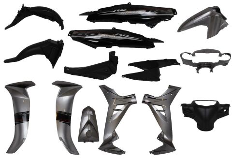 YAMAHA CRYPTON C8 KAPORTA SETİ 2010-2014 (GRİ-SİYAH)