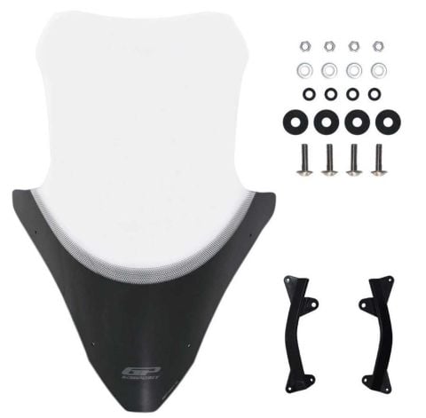 GP KOMPOZİT HONDA PCX 125 2021-2024 UYUMLU ÖN CAM ŞEFFAF 70cm