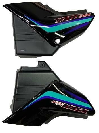 YAMAHA YBR 2004-2009 SAĞ SOL AKÜ KAPAKLARI TAKIM ETİKETLİ SİYAH