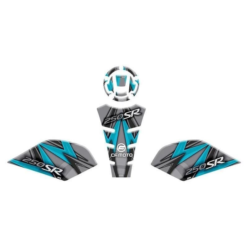 CF MOTO 250 SR 2020-2023 UYUMLU TANK PAD SET 010