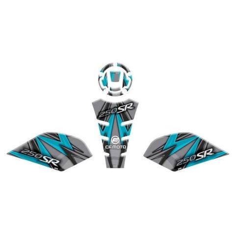 CF MOTO 250 SR 2020-2023 UYUMLU TANK PAD SET 010