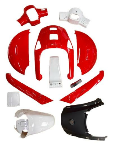 MONDIAL REVİVAL 50 KAPORTA SETİ KIRMIZI 12 PARÇA