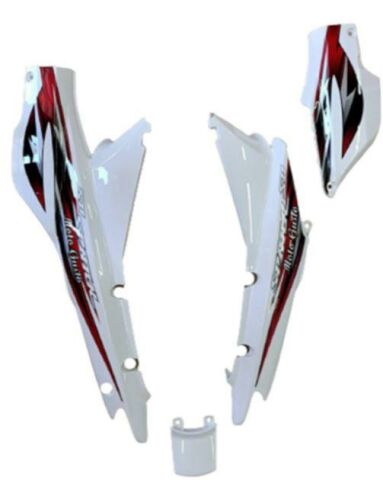 MOTOGUSTO SPARK SAĞ SOL SELE ALTI STOP ÜSTÜ AKÜ KAPAĞI TAKIM 4 PARÇA BEYAZ ORJİNAL