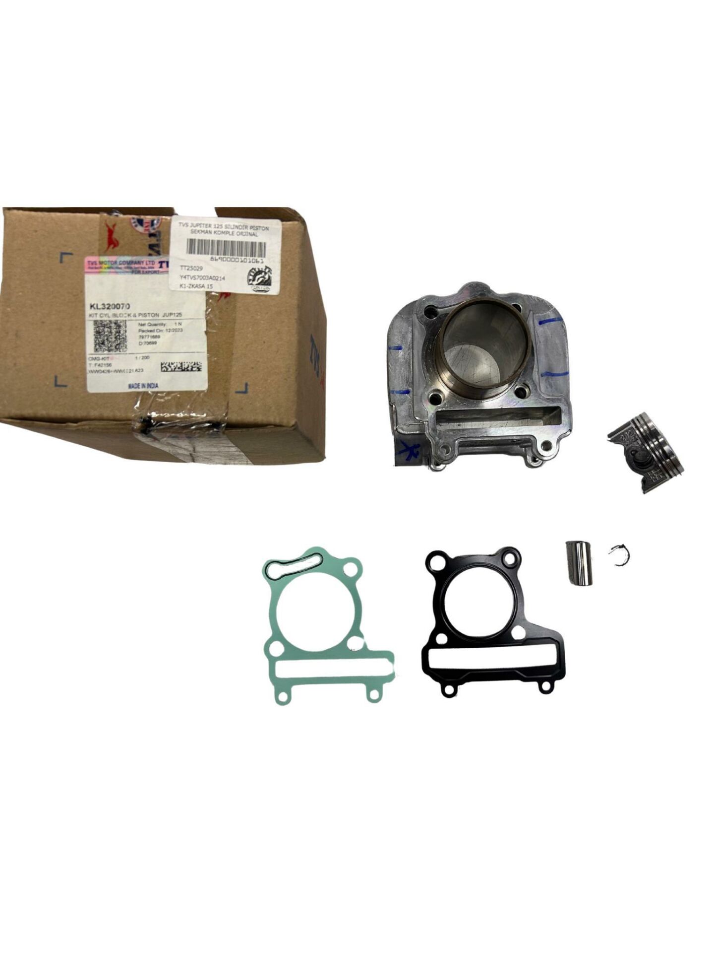 TVS JUPİTER 125 SİLİNDİR PİSTON SEKMAN KOMPLE ORJİNAL