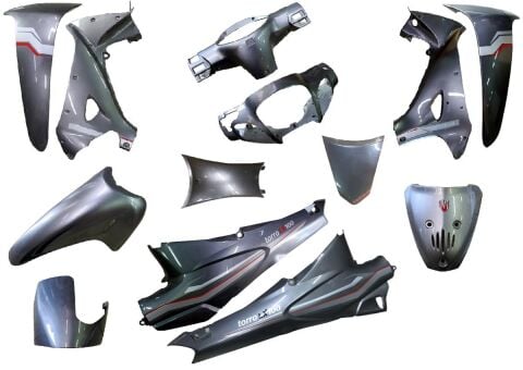 MOTORAN TORRO (TORRO LX) KAPORTA SETİ GRİ 13 PARÇA